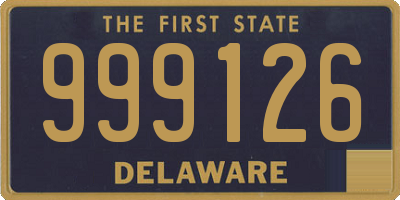 DE license plate 999126