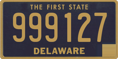 DE license plate 999127