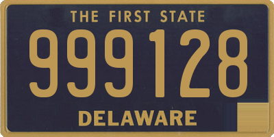 DE license plate 999128