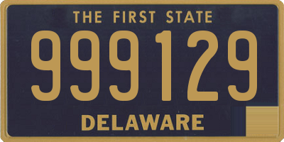 DE license plate 999129