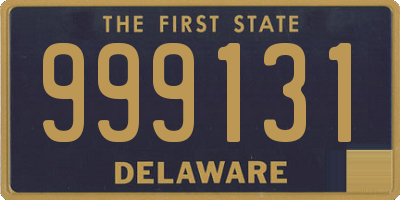 DE license plate 999131