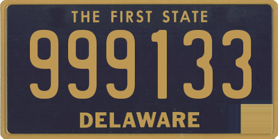 DE license plate 999133