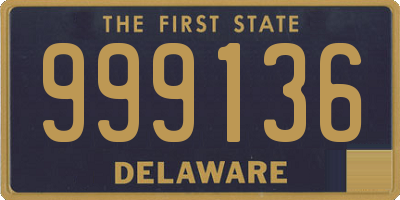 DE license plate 999136