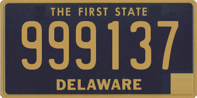 DE license plate 999137