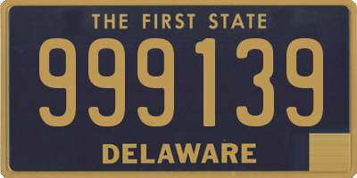 DE license plate 999139