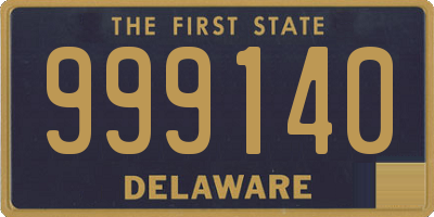 DE license plate 999140