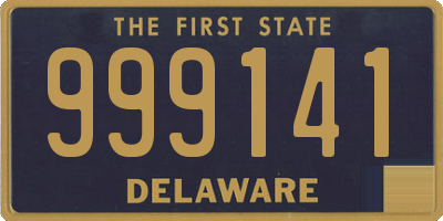 DE license plate 999141