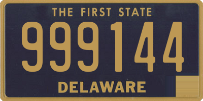 DE license plate 999144