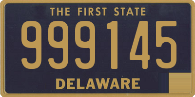 DE license plate 999145