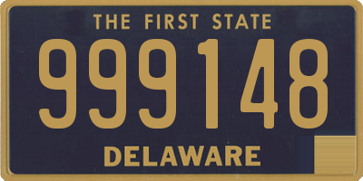 DE license plate 999148