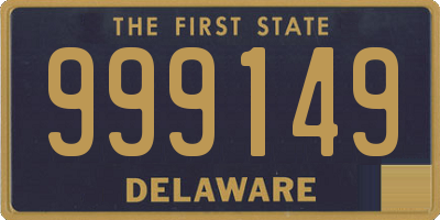 DE license plate 999149