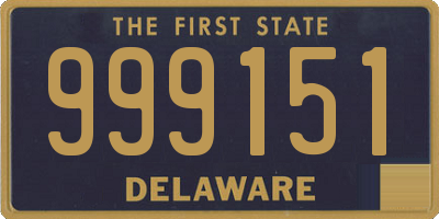 DE license plate 999151