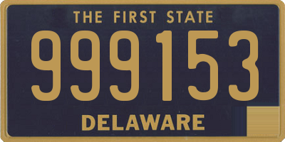 DE license plate 999153