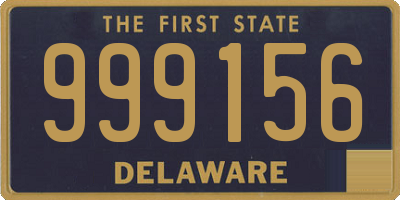 DE license plate 999156