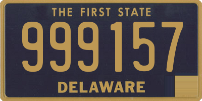 DE license plate 999157