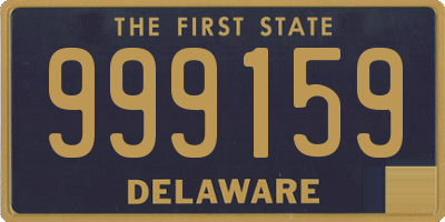 DE license plate 999159