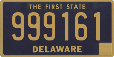 DE license plate 999161