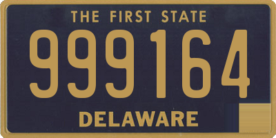 DE license plate 999164