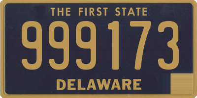 DE license plate 999173