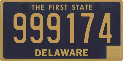 DE license plate 999174