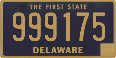 DE license plate 999175