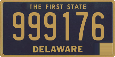 DE license plate 999176