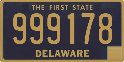 DE license plate 999178