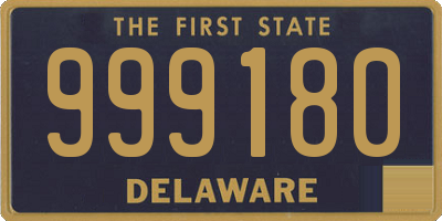 DE license plate 999180