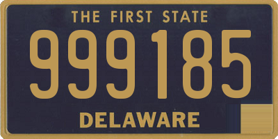 DE license plate 999185