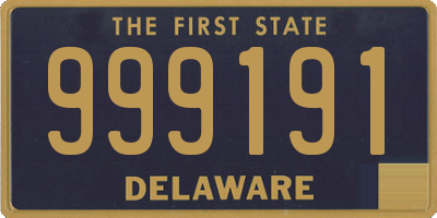 DE license plate 999191