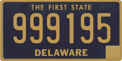 DE license plate 999195