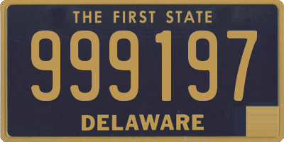 DE license plate 999197