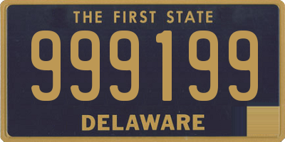 DE license plate 999199