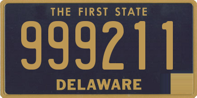 DE license plate 999211