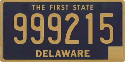 DE license plate 999215