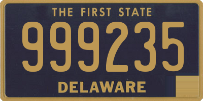 DE license plate 999235