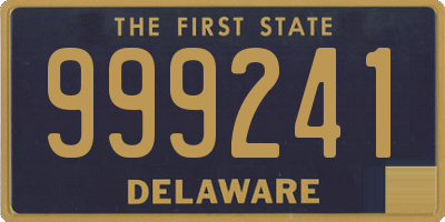 DE license plate 999241