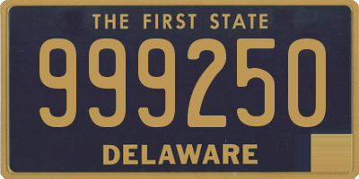 DE license plate 999250