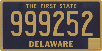 DE license plate 999252