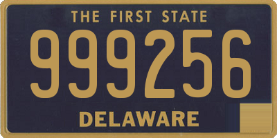 DE license plate 999256