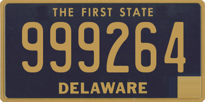 DE license plate 999264