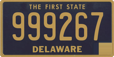 DE license plate 999267