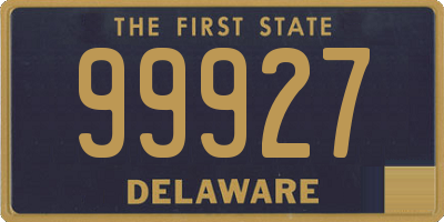 DE license plate 99927