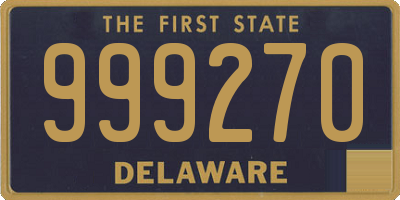 DE license plate 999270