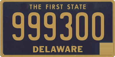 DE license plate 999300