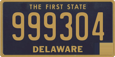 DE license plate 999304