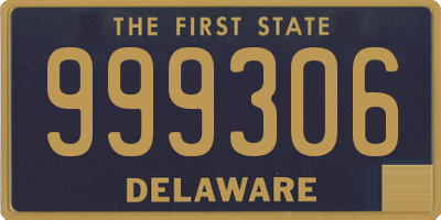 DE license plate 999306