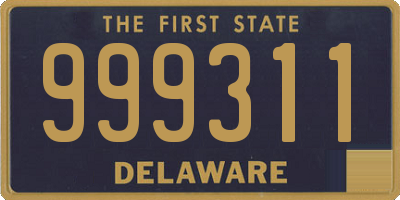 DE license plate 999311