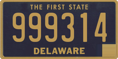 DE license plate 999314