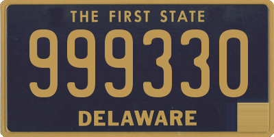 DE license plate 999330